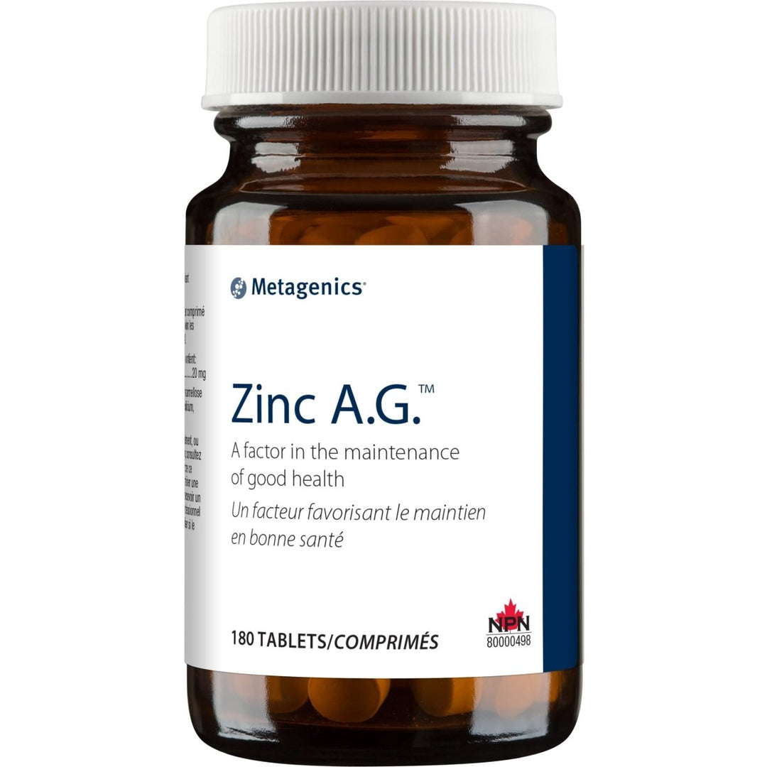 Metagenics Zinc A.G. Tablets - 180 Count - The Oasis of Health