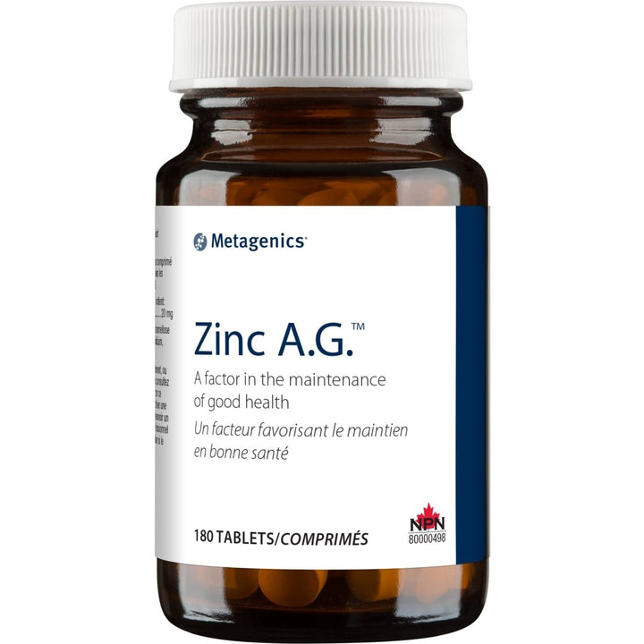 Metagenics Zinc A.G. Tablets - 180 Count - The Oasis of Health