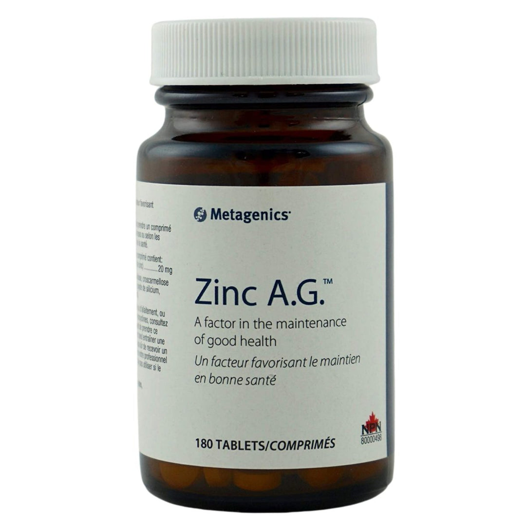 Metagenics Zinc A.G. Tablets - 180 Count - The Oasis of Health