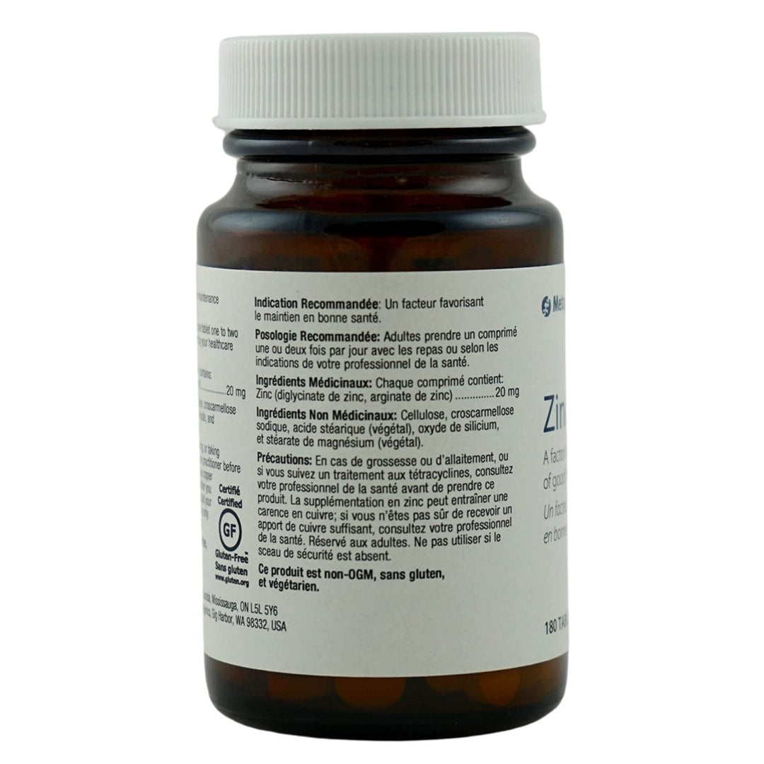 Metagenics Zinc A.G. Tablets - 180 Count - The Oasis of Health