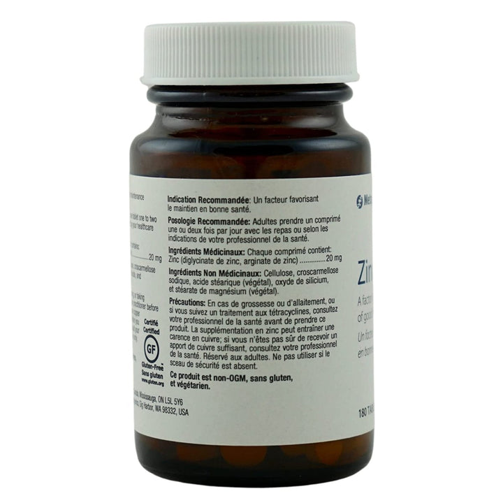 Metagenics Zinc A.G. Tablets - 180 Count - The Oasis of Health
