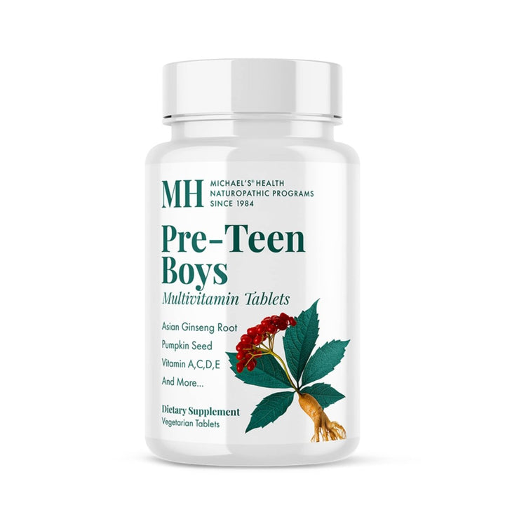 Michael's Naturopathic Programs - Pre - Teen Boys Daily Multi - Vitamin - 60 Vegetarian Tablets - The Oasis of Health