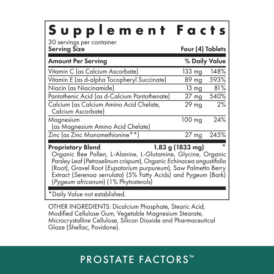 Michael's Naturopathic Programs - Prostate Factors - 120 Tablets - The Oasis of Health