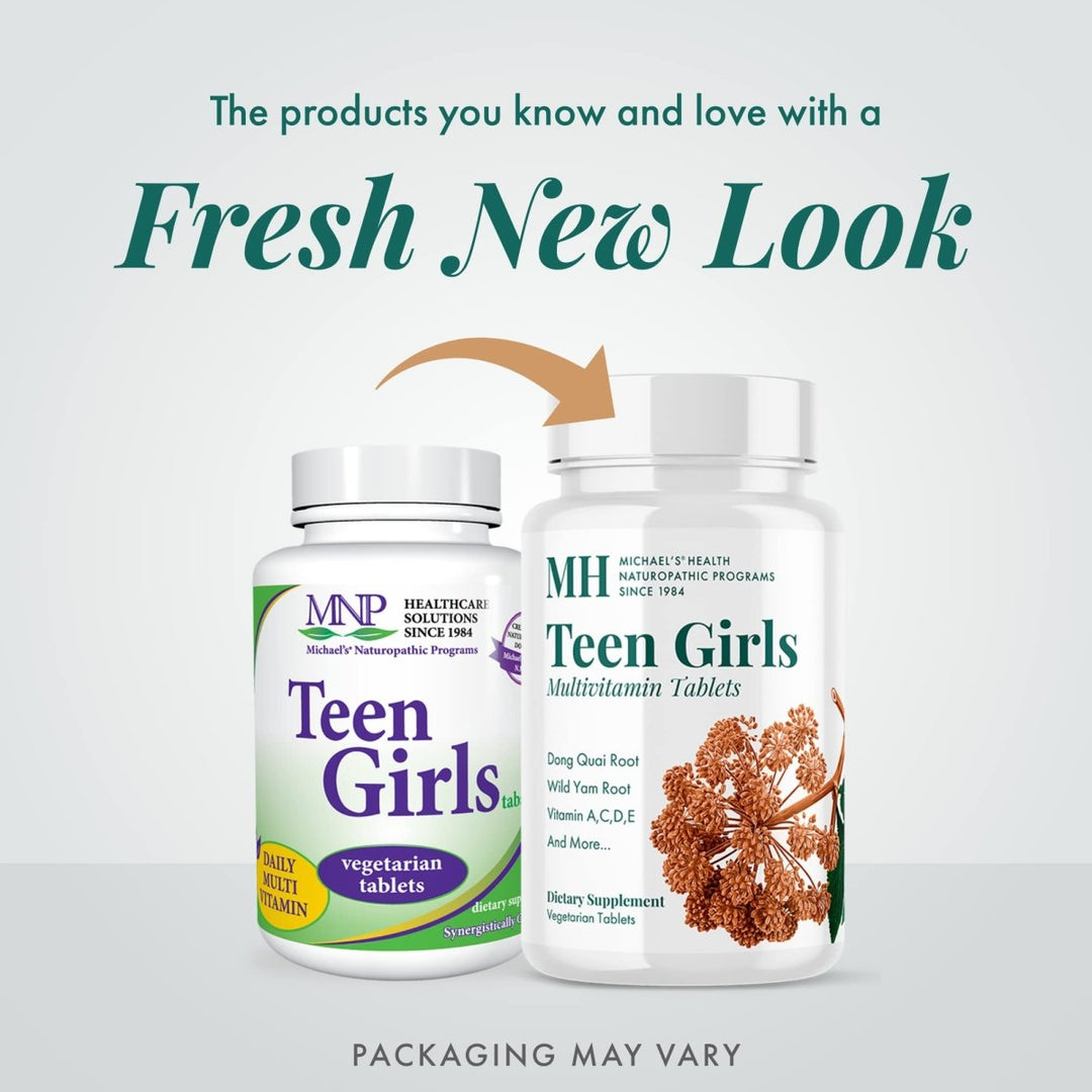 Michael's Naturopathic Programs - Teen Girls Tabs Daily Multi Vitamin - 90 Vegetarian Tablets - The Oasis of Health