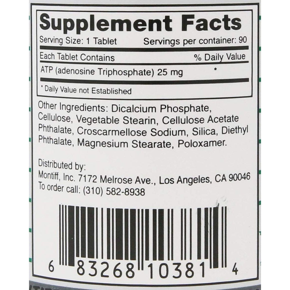 Montiff A.T.P. 25mg 90 Tablets - The Oasis of Health