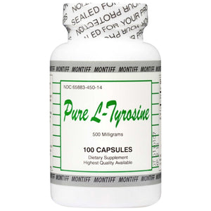 Montiff Pure L - Tyrosine 500 mg 100 caps - The Oasis of Health