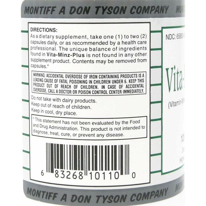 Montiff Vita - Minz Plus, 120 Capsules - The Oasis of Health