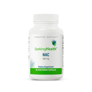 NAC | 500 mg N - Acetyl - L - Cysteine | Powerful Detoxifying Action| 90 Easy - To - Swallow Capsules | Free of Common Allergens | Seeking Health - The Oasis of Health