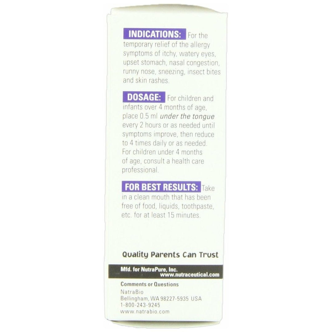 Natrabio Children's Allergy Relief, 1 Ounce - The Oasis of Health