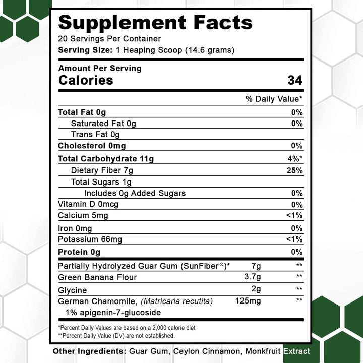 Natural Stacks - SleepBiotic Prebiotic Fiber Blend - 292 Grams - The Oasis of Health