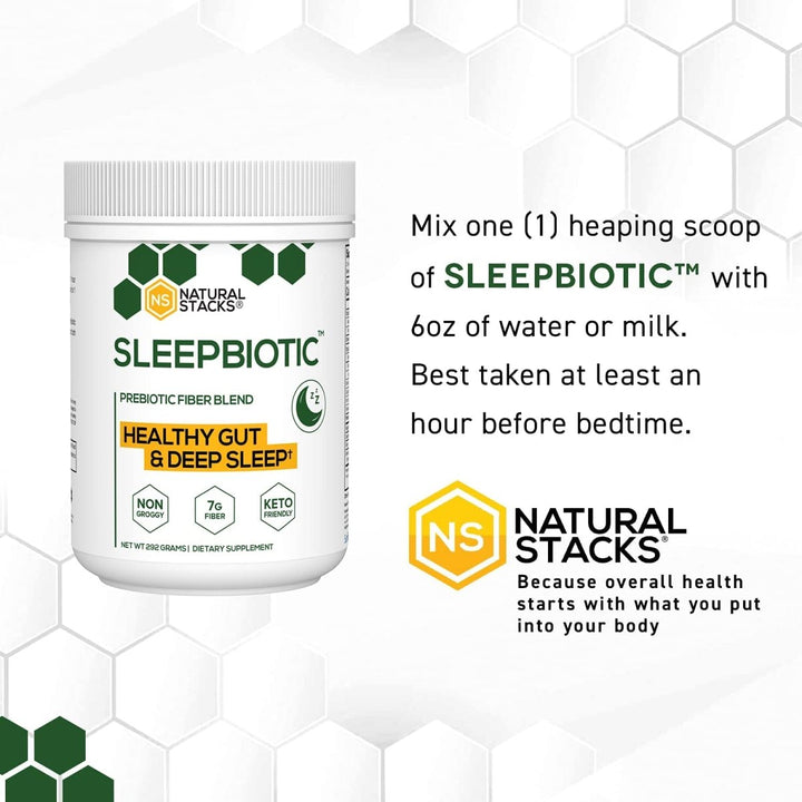 Natural Stacks - SleepBiotic Prebiotic Fiber Blend - 292 Grams - The Oasis of Health