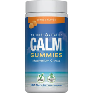 Natural Vitality Calm Gummies Orange 120 Count - The Oasis of Health