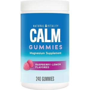 Natural Vitality Calm Gummies Raspberry Lemon 20 Gummies - The Oasis of Health