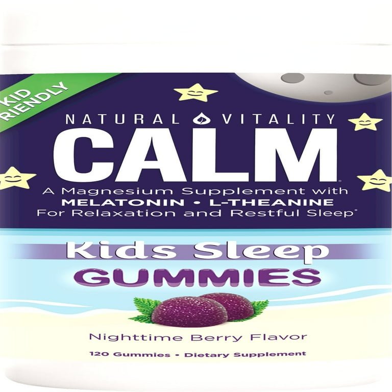 Natural Vitality Calm Kids Nightiime Berry 120 Gummies - The Oasis of Health