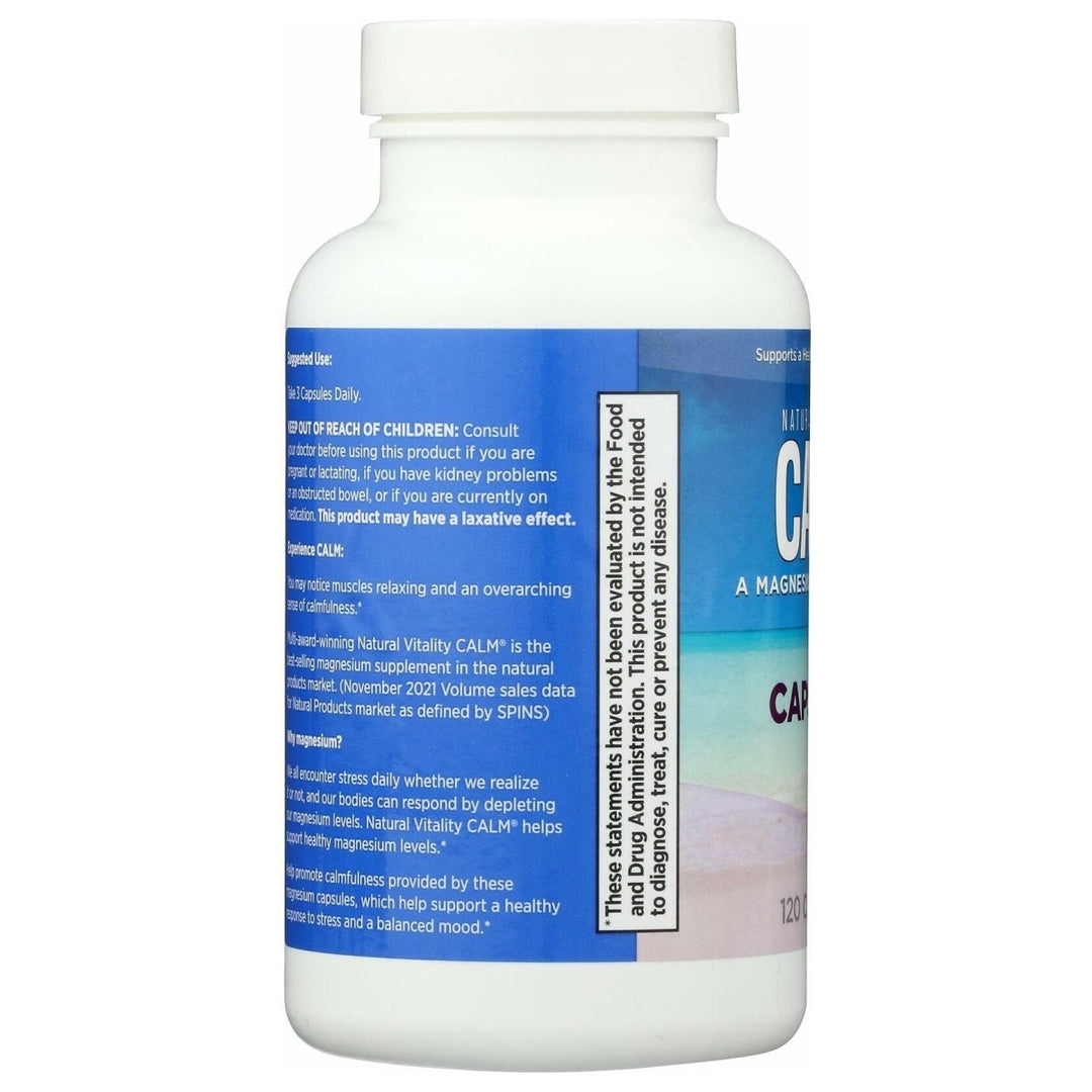 NATURAL VITALITY Calm Magnesium, 120 CT - The Oasis of Health
