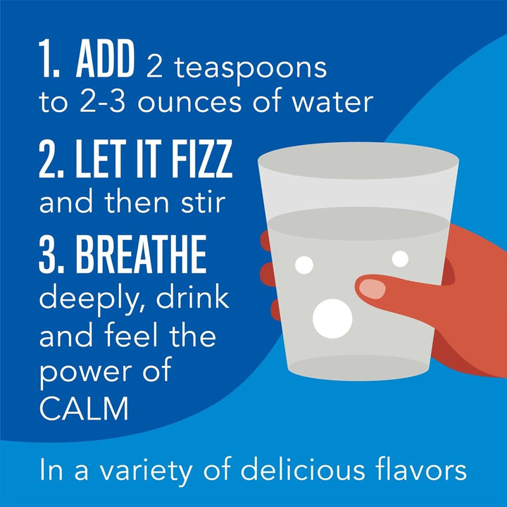Natural Vitality Calm, Magnesium Supplement, Anti - Stress Drink Mix Powder, Gluten Free, Vegan, &amp; Non - GMO, Watermelon, 16 oz - The Oasis of Health