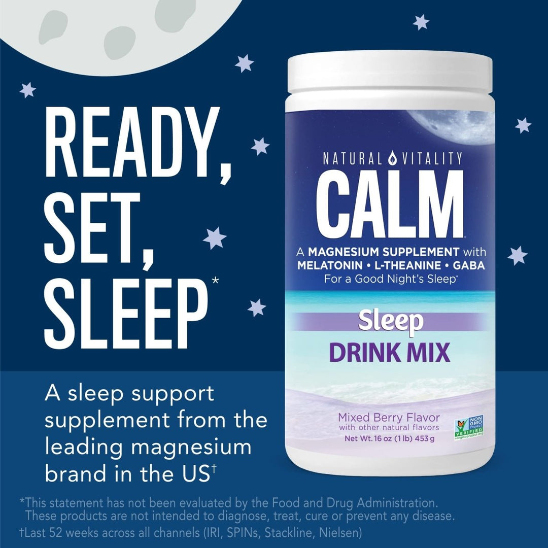 Natural Vitality Natural Calm Specifics Calmful Sleep Wildberry Flavor 6oz - The Oasis of Health