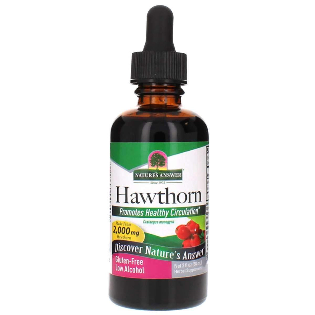 Nature's Answer Hawthorne Berry Herbal Extract Supplement with Organic Alcohol, 2 - Fluid Ounces | Promotes Healthy Blood Circulation | Immune System Booster | Improves Cardiovascular Health - The Oasis of Health