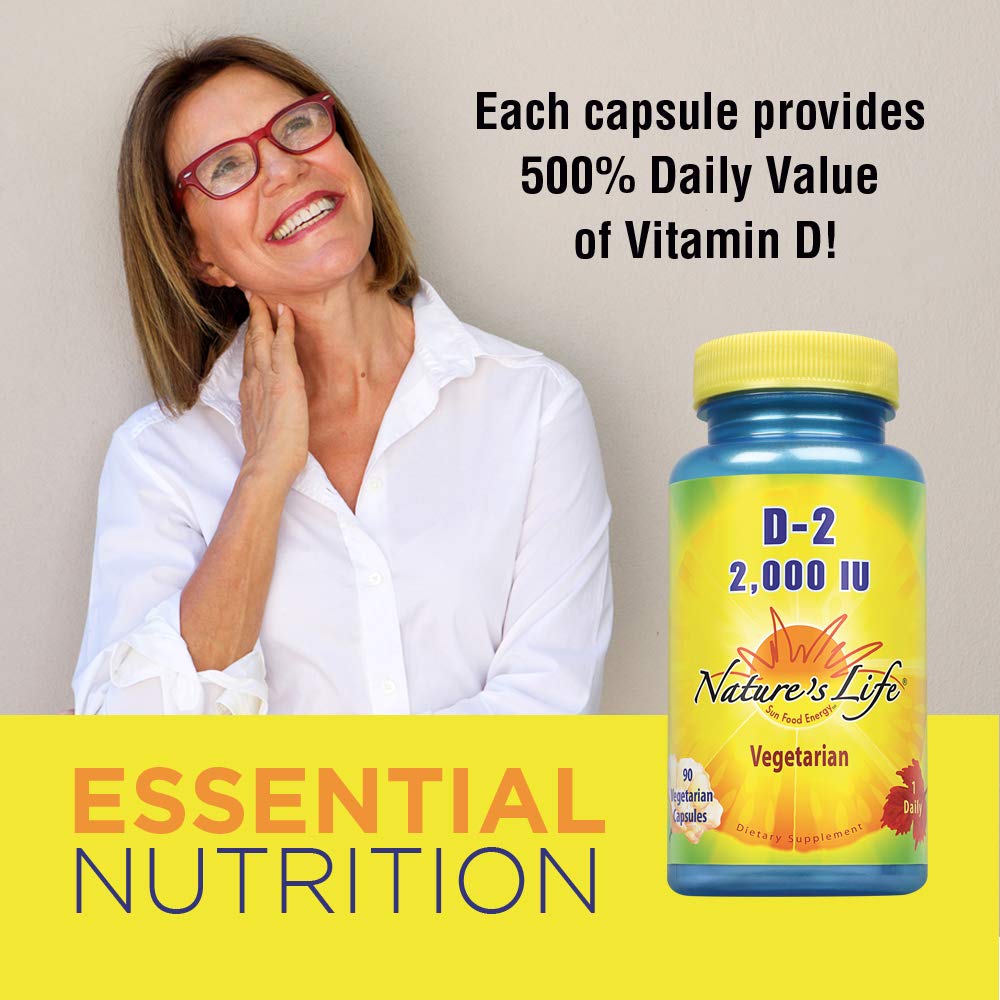 Nature's Life Vitamin D - 2 2000 IU 90 Vcaps - The Oasis of Health