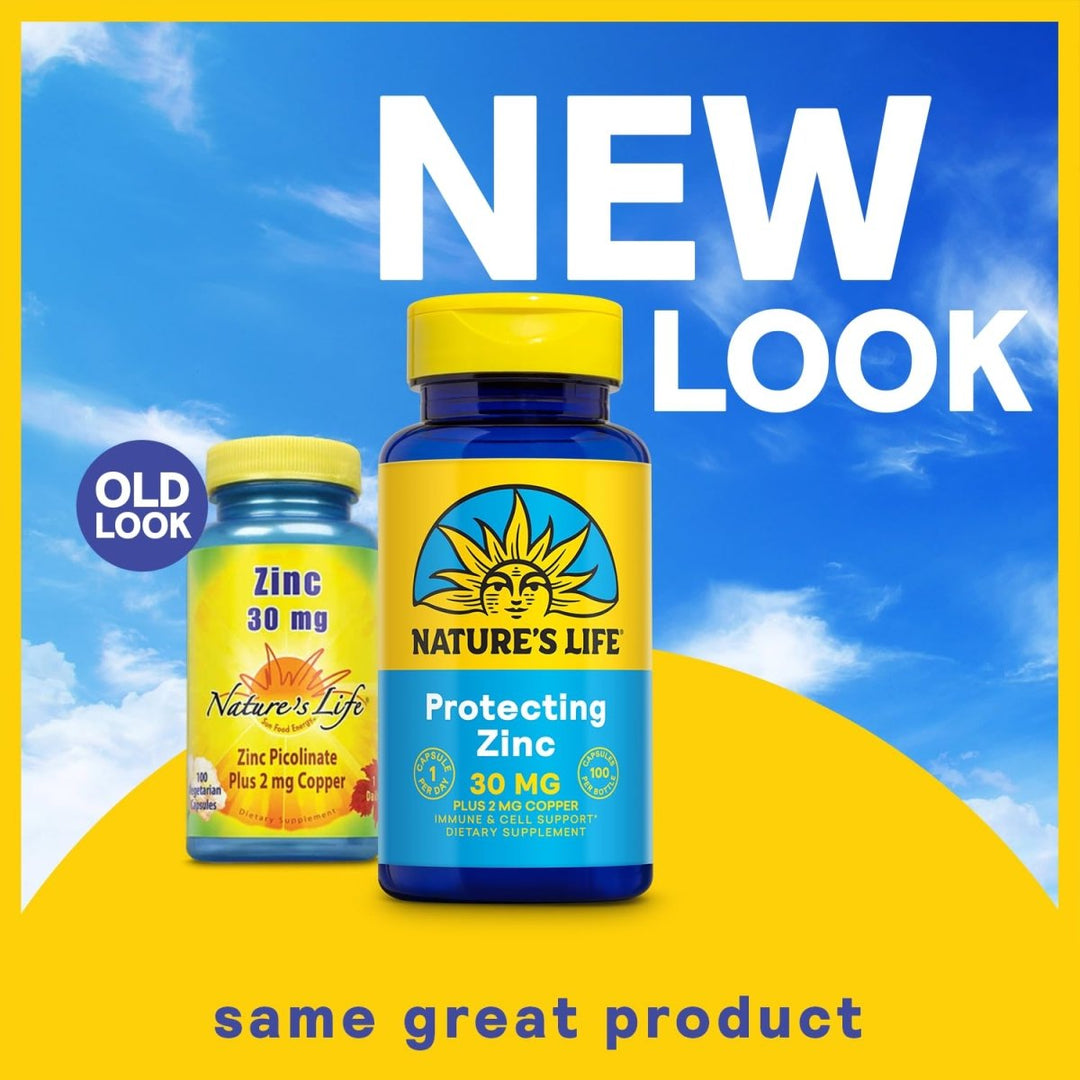 Nature's Life - Zinc 30 mg. - 100 Vegetarian Capsules - The Oasis of Health