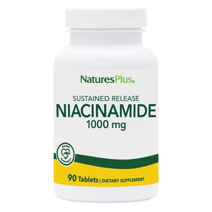 Natures Plus - Niacinamide Sustained Release 1000 mg. - 90 Tablets - The Oasis of Health