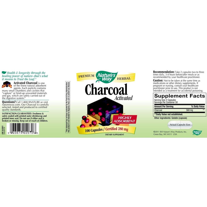 Nature's Way Activated Charcoal - The Oasis of Health