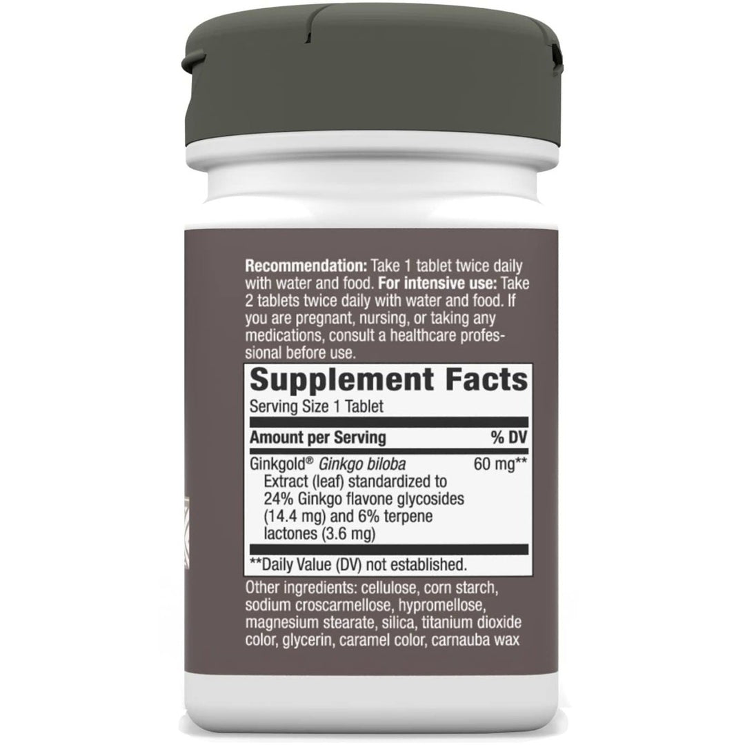 Nature's Way Advanced Ginkgold Extract - Cognitive and Memory Support* - 50 Tablets - The Oasis of Health