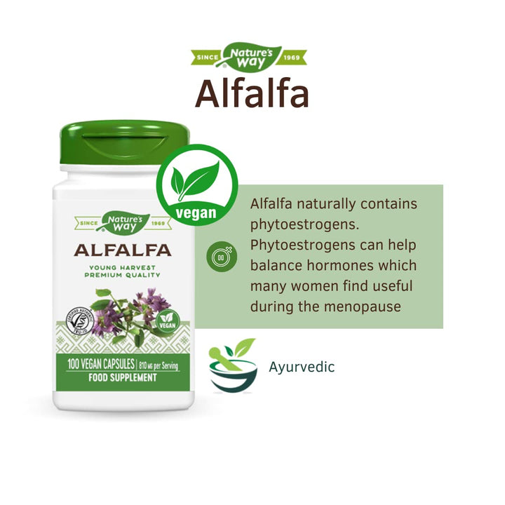 Nature's Way Alfalfa Leaves - 100 Capsules - The Oasis of Health