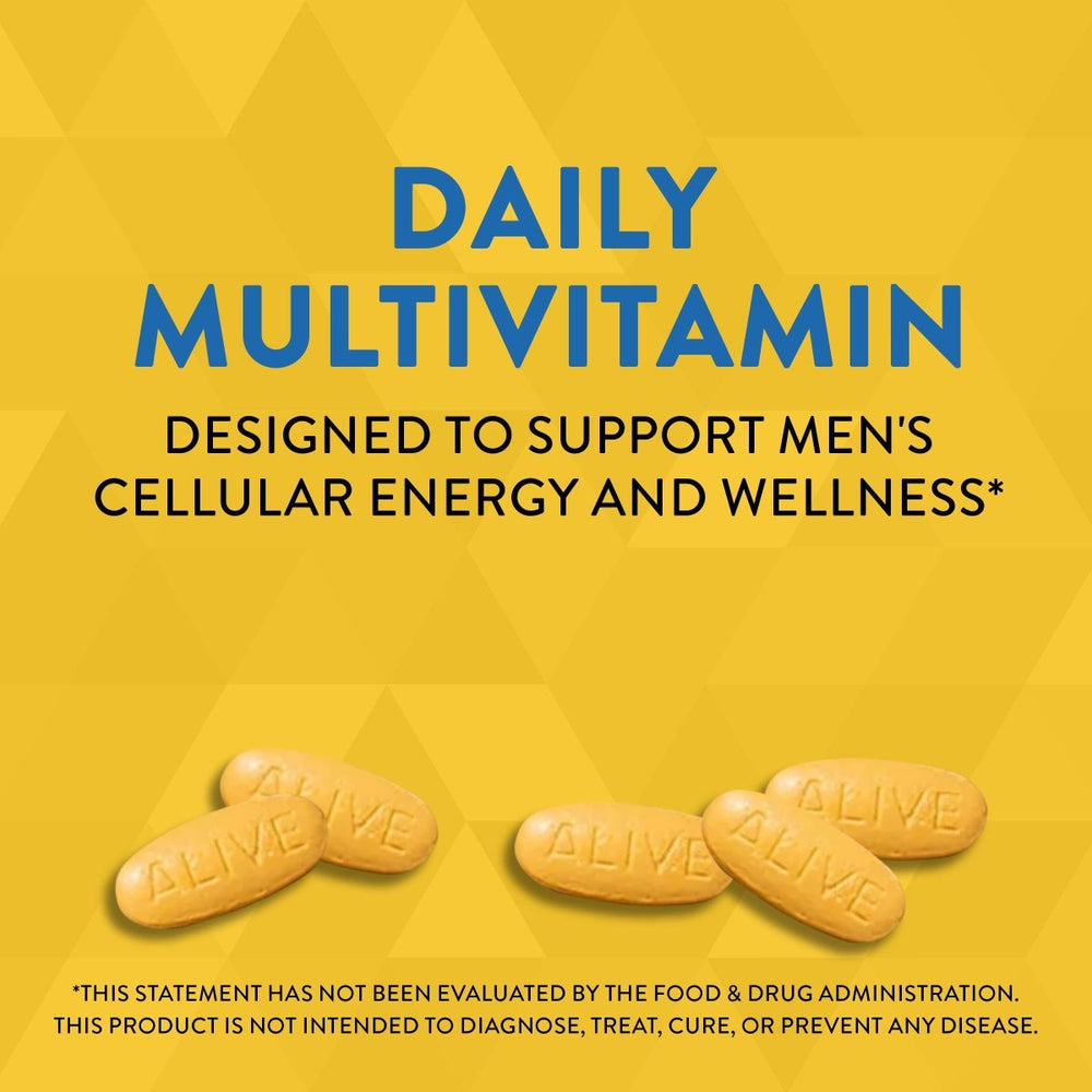 Nature's Way Alive! Complete Energy Multivitamin for Men, with High Potency B - Vitamins, Supports Cellular Energy*, 130 Tablets - The Oasis of Health