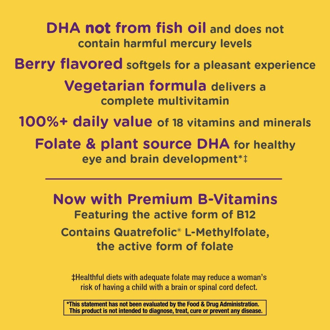 Nature's Way Alive! Complete Premium Prenatal Multivitamin for Women, Healthy Eye and Brain Development*, 60 Vegetarian Softgels - The Oasis of Health