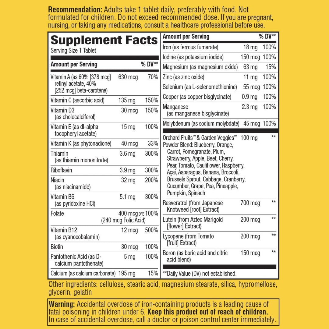 Nature?s Way Alive! Daily Energy Multivitamin 22 Vitamins and Minerals 60 Tablets - The Oasis of Health
