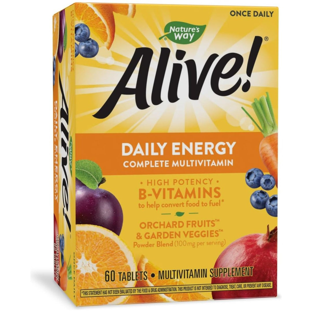 Nature?s Way Alive! Daily Energy Multivitamin 22 Vitamins and Minerals 60 Tablets - The Oasis of Health