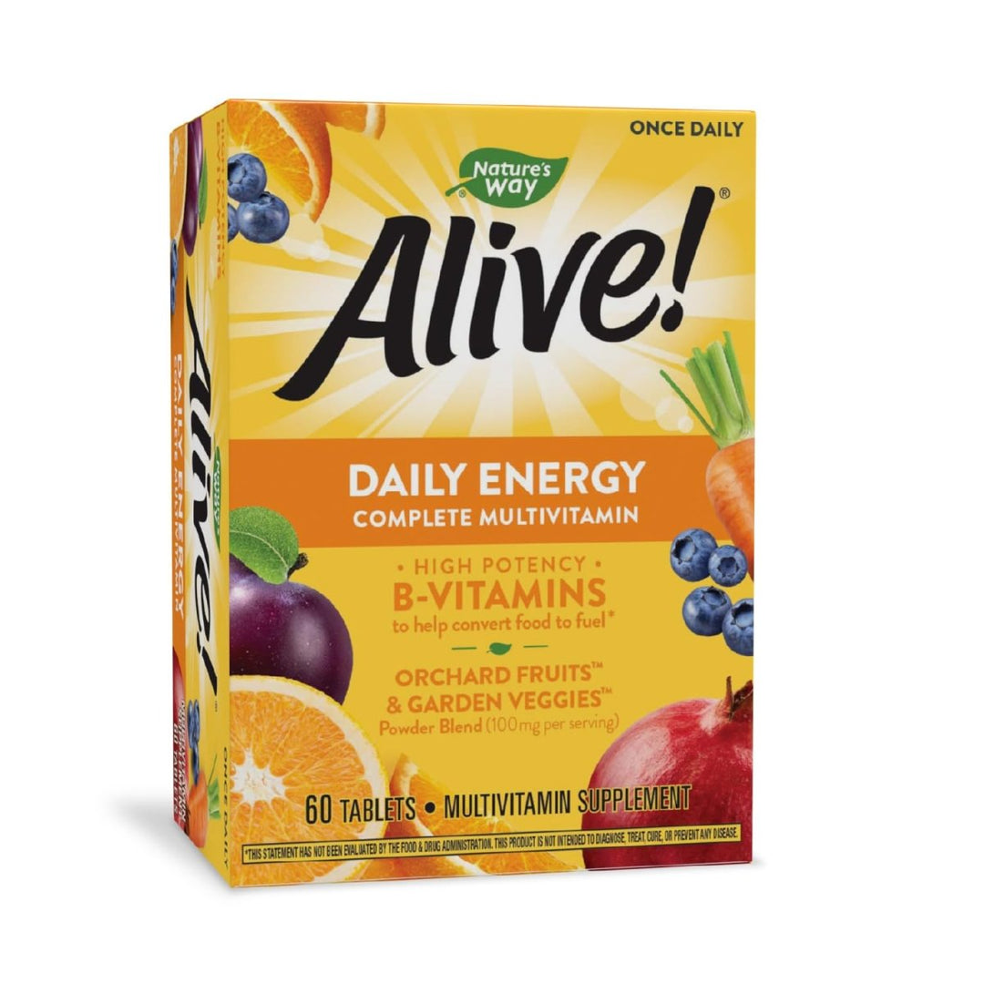 Nature?s Way Alive! Daily Energy Multivitamin 22 Vitamins and Minerals 60 Tablets - The Oasis of Health