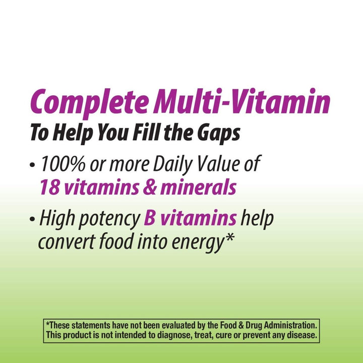 Nature's Way Alive! Garden Goodness Multivitamin for Women, 1 Serving Veggies & Fruits**, with Organic Kale, High Potency B - Vitamins, 60 Tablets - The Oasis of Health