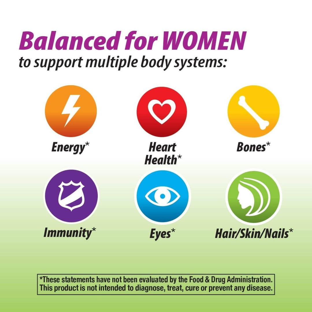 Nature's Way Alive! Garden Goodness Multivitamin for Women, 1 Serving Veggies & Fruits**, with Organic Kale, High Potency B - Vitamins, 60 Tablets - The Oasis of Health