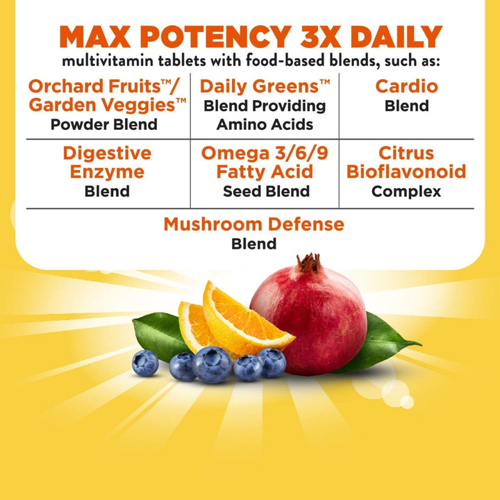 Nature's Way Alive! Max3 Potency Multivitamin, High Potency Antioxidants & B - vitamins to Support Daily Energy Metabolism*, 90 Tablets - The Oasis of Health