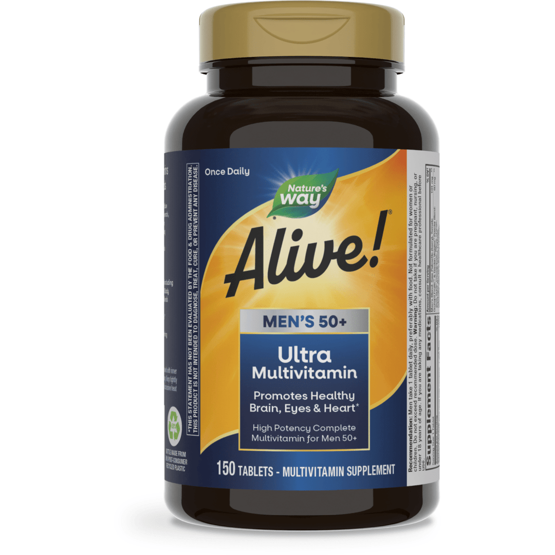 Nature's Way Alive! Men's 50+ Ultra Potency Multivitamin 150 Tablets - The Oasis of Health