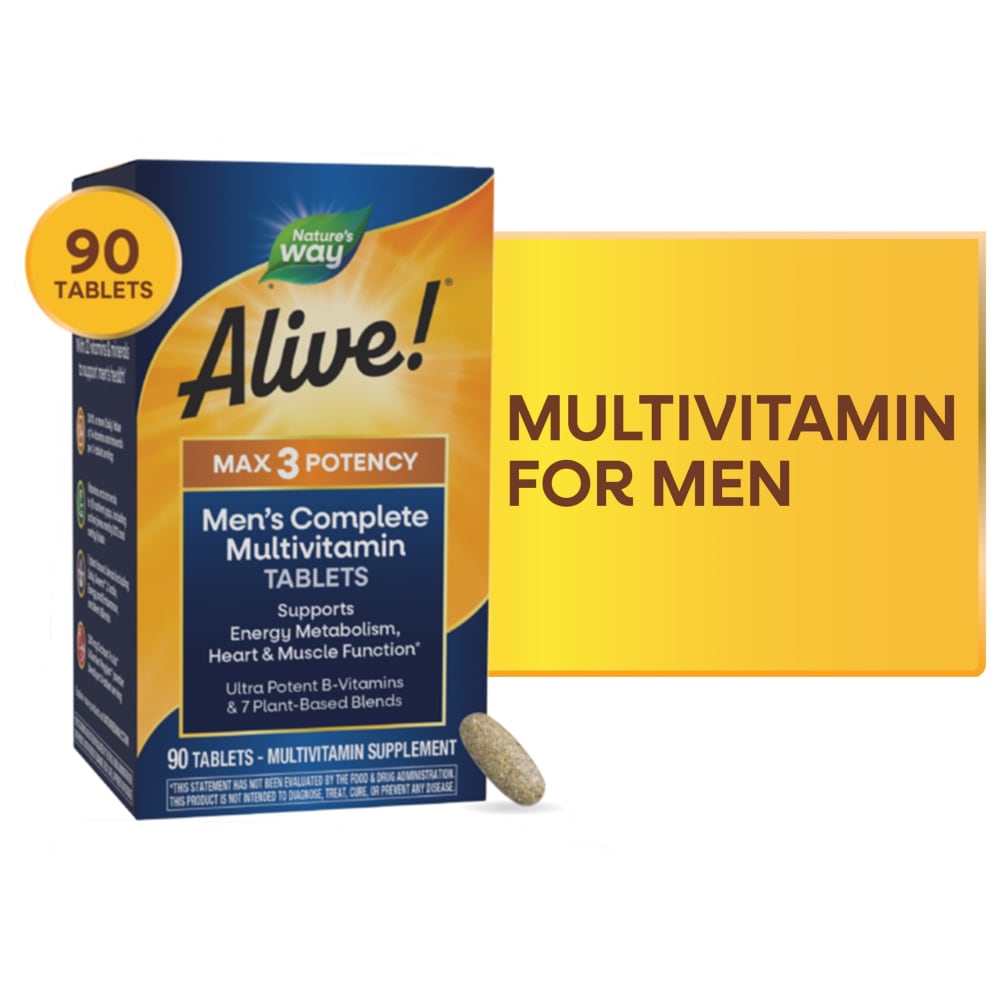 Nature's Way Alive! Men’s Max3 Daily Multivitamin 90 Tablets - The Oasis of Health