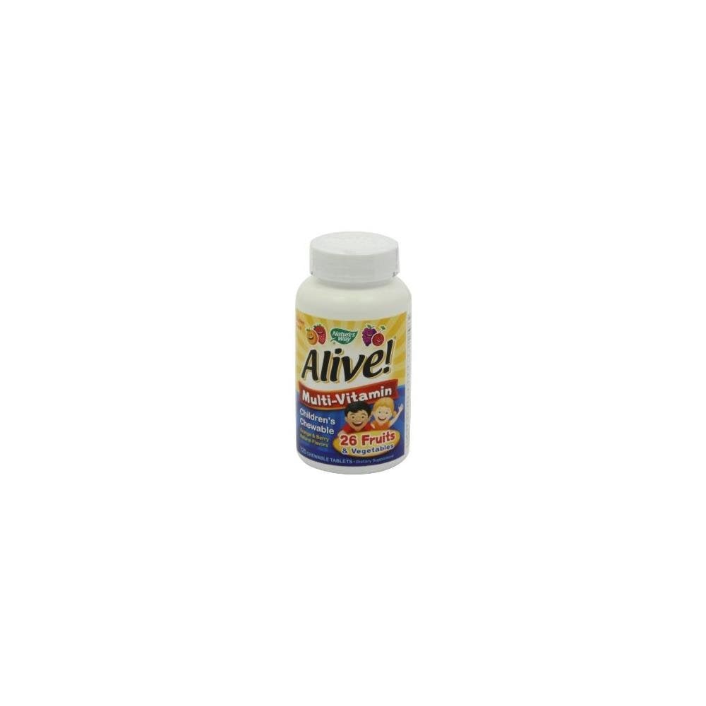 Nature's Way Alive! Multi - Vitamin Chewables for Kids - 120 Chewable Tablets - The Oasis of Health