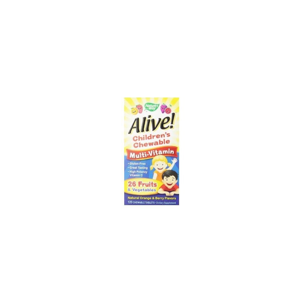 Nature's Way Alive! Multi - Vitamin Chewables for Kids - 120 Chewable Tablets - The Oasis of Health