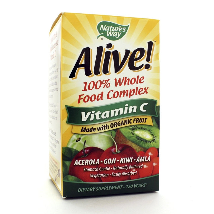 Nature'S Way, Alive Organic Vitamin C, 120 Veg Capsules - The Oasis of Health