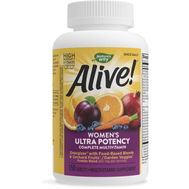 Nature's Way Alive! Women's Ultra Potency Complete Multivitamin, High Potency B - Vitamins for Women, Energy Metabolism*, 150 Tablets - The Oasis of Health