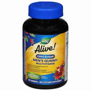 Nature's Way, Alive Zero Sugar Men's Gummy Multi, 50 Count - The Oasis of Health