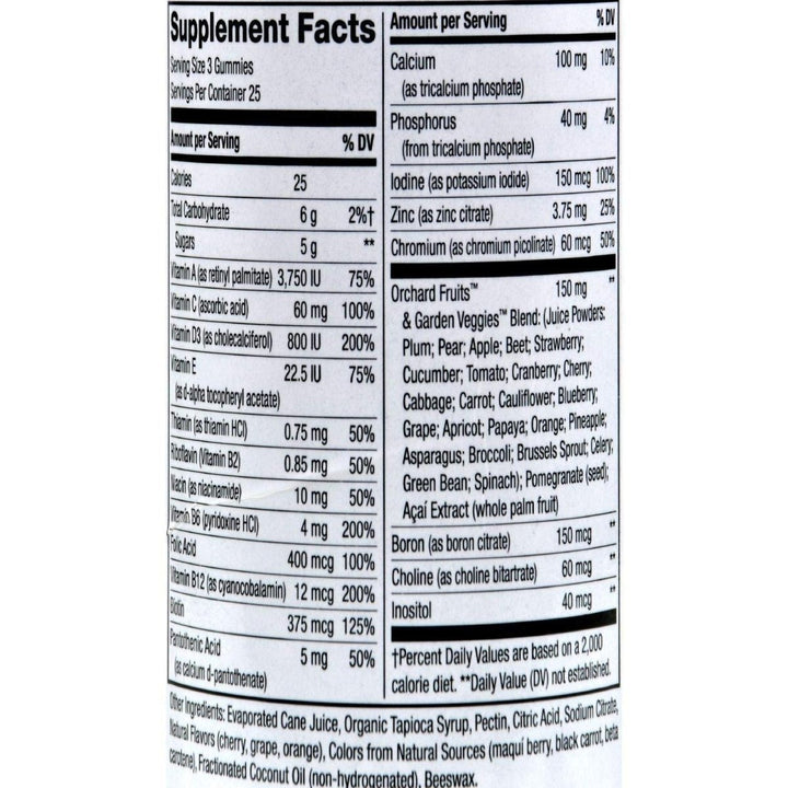 Nature's Way Alive!a Womenas Premium Gummy Multivitamin, Fruit and Veggie Blend, 75 Gummies - The Oasis of Health