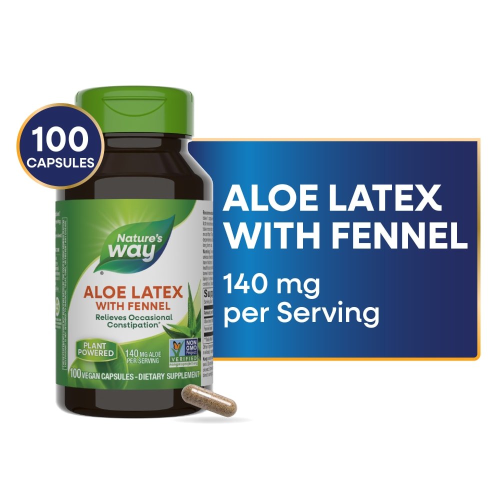 Nature's Way Aloe Latex With Fennel 100 Vcaps - The Oasis of Health