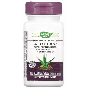 Nature's Way Aloelax with Fennel Seed, 100 Capsules, Pack of 2 - The Oasis of Health
