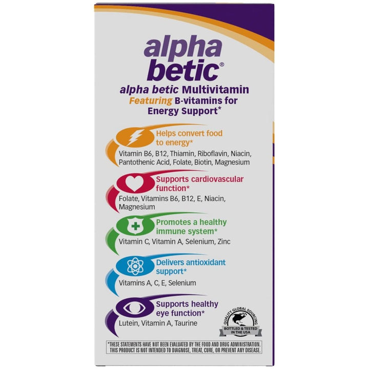 Nature's Way Alpha betic Multivitamin, Energy Support, 30 Count - The Oasis of Health