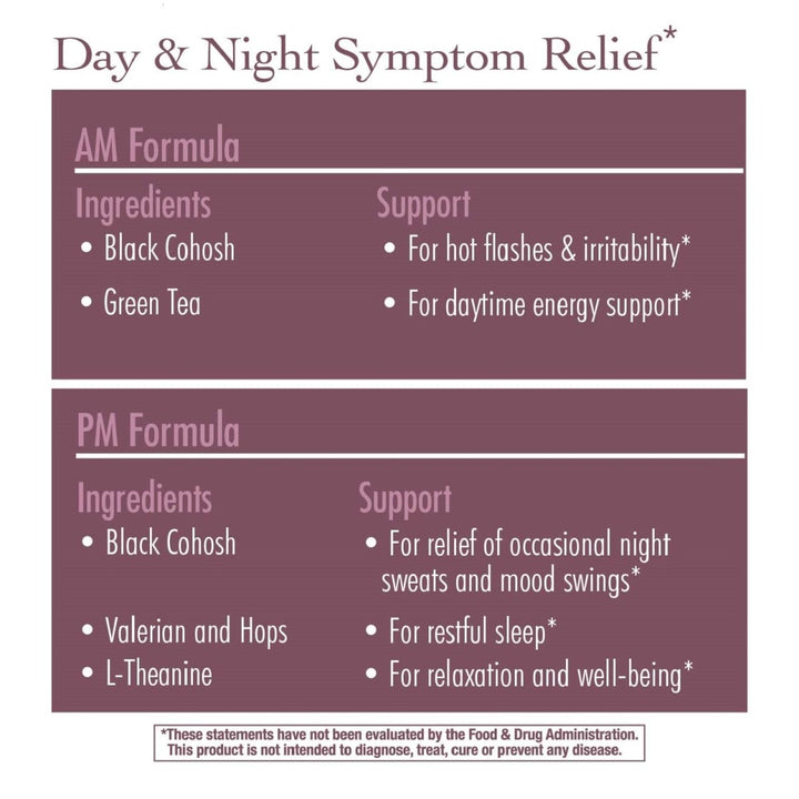 Nature's Way AM/PM Menopause Formula - Hormone Balance and Support - 60 Capsules - The Oasis of Health