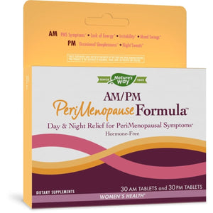 Nature's Way AM/PM PeriMenopause Formula - Hormone - Free Day & Night Relief, 30 AM & 30 PM Tablets - The Oasis of Health