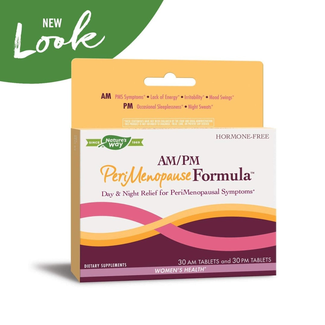 Nature's Way AM/PM PeriMenopause Formula - Hormone - Free Day & Night Relief, 30 AM & 30 PM Tablets - The Oasis of Health